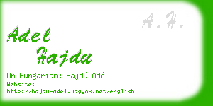 adel hajdu business card