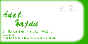 adel hajdu business card